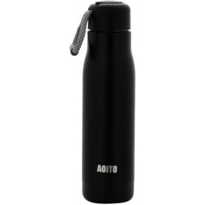 Deals and Offers on - Aoito Boom Vacuum Bottle Thermoflask insulated water bottles Rope Cap Black 500 ml Bottle(Pack of 1, Black, Steel) Deals, Discounts & Offers on - Aoito Boom Vacuum Bottle Thermoflask insulated water bottles Rope Cap Black 500 ml Bottle(Pack of 1, Black, Steel)