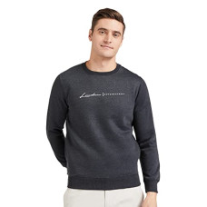 Deals and Offers on Men - Qube By Fort Collins Men's Cotton Crew Neck Sweatshirt Deals, Discounts & Offers on Men - Qube By Fort Collins Men's Cotton Crew Neck Sweatshirt