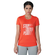 Deals, Discounts & Offers on Women - Nivia Nitro-3 Printed Round Tee (Half Sleeve)- Women