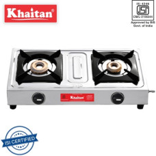 Deals and Offers on - Khaitan 2 Burner Classic Stainless Steel Manual Gas Stove(2 Burners) Deals, Discounts & Offers on - Khaitan 2 Burner Classic Stainless Steel Manual Gas Stove(2 Burners)