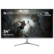 Deals, Discounts & Offers on  - ZEBRONICS 24 Inch (60.4 Cm) Widescreen 1920 X 1080 Pixels LED Monitor, IPS, Ultra Slim, FHD 1920x1080, HDMI, VGA, 250nits, Built in Speaker, Wall mountable, 75hz ZEB-A24FHD, Black