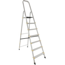 Deals, Discounts & Offers on  - Asian Paints TruCare 7 Steps|Silver color|5 Year Warranty|Home Ladder|Anti-Skid, Foldable Aluminium Ladder(With Platform)