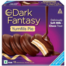 Deals and Offers on - Sunfeast Dark Fantasy Yumfills, 242g, Rich Chocolate Pie Cake Deals, Discounts & Offers on - Sunfeast Dark Fantasy Yumfills, 242g, Rich Chocolate Pie Cake