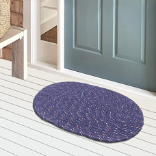 Deals and Offers on - Kuber Industries Cotton Oval Door Mat Deals, Discounts & Offers on - Kuber Industries Cotton Oval Door Mat
