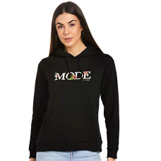 Deals, Discounts & Offers on Women - Mode By Red Tape Women Black Hoodie