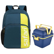 Deals, Discounts & Offers on Backpacks - Safari Spartan 21 Ltrs Water Resistant Backpack - Teal, S (SPARTAN19CBTEA)