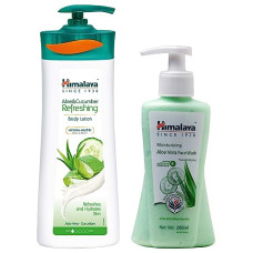 Deals and Offers on Beauty Care - Himalaya Moisturizing Aloe Vera Face Wash, 200ml And Himalaya Herbals Aloe and Cucumber Refreshing Body Lotion, 400ml Deals, Discounts & Offers on Beauty Care - Himalaya Moisturizing Aloe Vera Face Wash, 200ml And Himalaya Herbals Aloe and Cucumber Refreshing Body Lotion, 400ml