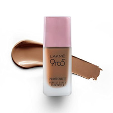 Deals, Discounts & Offers on Beauty Care - Lakm 9To5 Primer + Matte Perfect Cover Foundation Cream, C390 Cool Cocoa, 25 Ml