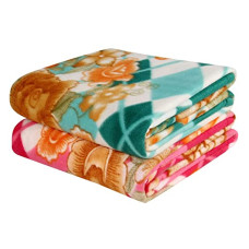 Deals, Discounts & Offers on  - BSB HOME All Season Miltipurpose Polar Fleece Blanket Combo| Assorted Multicolour Lightweight Blanket | Set of 2, 60x90 inches