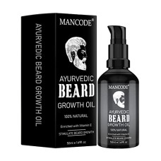 Deals, Discounts & Offers on Personal Care Appliances - Mancode Ayurvedic Beard & Hair Growth Oil, 50ml | Natural hair oil for Thicker & Longer Beard | Beard Oil