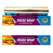 Deals, Discounts & Offers on  - House Wrap Aluminium Foil For Kitchen, Food Packing, Cooking, Baking - 72 M Net, Width 30 cm,11 Microns in Thickness, Keeps Food Warm, Fresh, Hygienic (72 m (Pack of 2))
