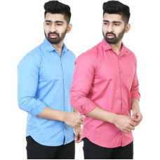 Deals and Offers on - BLUE MARTINMen Regular Fit Solid Spread Collar Casual Shirt(Pack of 2) Deals, Discounts & Offers on - BLUE MARTINMen Regular Fit Solid Spread Collar Casual Shirt(Pack of 2)