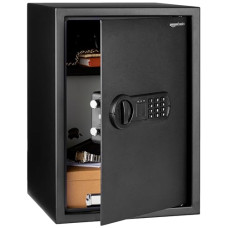Deals and Offers on - Amazon Basics Digital Safe With Electronic Keypad Locker For Home, Gross Capacity - 58L (Net - 51L), Black Deals, Discounts & Offers on - Amazon Basics Digital Safe With Electronic Keypad Locker For Home, Gross Capacity - 58L (Net - 51L), Black
