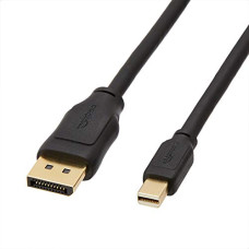 Deals and Offers on - AmazonBasics Mini DisplayPort to DisplayPort Cable-3 Feet,Black Deals, Discounts & Offers on - AmazonBasics Mini DisplayPort to DisplayPort Cable-3 Feet,Black