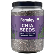 Deals, Discounts & Offers on  - Farmley Premium Natural Chia Seeds 1 Kg, Reusable Jar | Edible Chia Seeds | Rich in Fibre Seeds | Chia Seeds