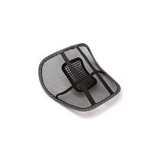 Deals, Discounts & Offers on  - Auto Pearl Generic Unbranded Microfiber Mesh Ventilation Back Rest with Lumbar Support (BLK-BACK-REST, Black)