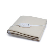 Deals, Discounts & Offers on  - Expressions Polar Electric Bed Warmer - Electric Under Blanket - Single Bed Size (150cms x 80cms) with 3 Heat Settings & Dual Safety Feature with Over Heat Protection - Color: Skin Brown