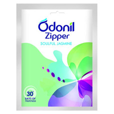 Deals, Discounts & Offers on  - Odonil Bathroom Air Freshner Zipper (Soulful Jasmine) - 10g | Instant & Long Lasting Fragrance | Lasts upto 30 days | Germ Protection