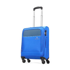 Deals and Offers on - Aristocrat Oasis Plus Cabin Size Soft Luggage (55 cm) | Spacious Polyester Trolley with 4 Wheels and Combination Lock | Dazzling Blue | Unisex| 5 Year Warranty Deals, Discounts & Offers on - Aristocrat Oasis Plus Cabin Size Soft Luggage (55 cm) | Spacious Polyester Trolley with 4 Wheels and Combination Lock | Dazzling Blue | Unisex| 5 Year Warranty