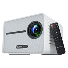 Deals and Offers on - Zebronics PIXAPLAY 20 LED Projector with FHD 1080p, HDMI, USBx2, Aux Out, Bluetooth v5.1, Upto 431 cm Screen Size, Built-in-Speaker, 3000 Lumens and a Compact Design Deals, Discounts & Offers on - Zebronics PIXAPLAY 20 LED Projector with FHD 1080p, HDMI, USBx2, Aux Out, Bluetooth v5.1, Upto 431 cm Screen Size, Built-in-Speaker, 3000 Lumens and a Compact Design