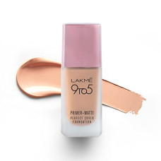 Deals and Offers on Beauty Care - Lakme 9 To 5 Primer + Matte Perfect Cover Liquid Foundation, Full Coverage, Has A Built-In Primer For Poreless, Long Lasting MakeUp, Cool Ivory, 25ml Deals, Discounts & Offers on Beauty Care - Lakme 9 To 5 Primer + Matte Perfect Cover Liquid Foundation, Full Coverage, Has A Built-In Primer For Poreless, Long Lasting MakeUp, Cool Ivory, 25ml