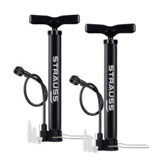Deals, Discounts & Offers on  - Strauss Bicycle Air Pump with Needle & Dual Valve | Portable Pump with 2 Modes, Ideal