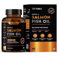 Deals and Offers on - Nirvasa Omega 3 Salmon Fish Oil Softgel Capsules (Triple Strength) Deals, Discounts & Offers on - Nirvasa Omega 3 Salmon Fish Oil Softgel Capsules (Triple Strength)