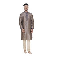Deals, Discounts & Offers on Men - Manthan Silk Kurta For Men