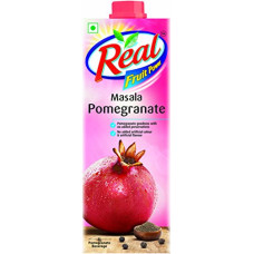 Deals and Offers on - Real Masala Pomegranate Fruit Juice - 1L | No Added Preservatives, No Artificial Colours & Artificial Flavours | Goodness of Best Pomegranates with Chatpata Masala | Daily Dose of Fruit Nutrition| Tasty, Refreshing & Energizing Fruit Drink Deals, Discounts & Offers on - Real Masala Pomegranate Fruit Juice - 1L | No Added Preservatives, No Artificial Colours & Artificial Flavours | Goodness of Best Pomegranates with Chatpata Masala | Daily Dose of Fruit Nutrition| Tasty, Refreshing & Energizing Fruit Drink