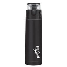 Deals and Offers on - Milton Atlantis 600 Thermosteel Insulated Water Bottle, 500 ml, Black | Hot and Cold | Leak Proof | Office Bottle | Sports | Home | Kitchen | Hiking | Treking | Travel | Easy to Carry | Rust Proof Deals, Discounts & Offers on - Milton Atlantis 600 Thermosteel Insulated Water Bottle, 500 ml, Black | Hot and Cold | Leak Proof | Office Bottle | Sports | Home | Kitchen | Hiking | Treking | Travel | Easy to Carry | Rust Proof