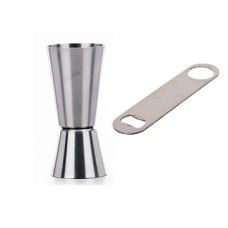 Deals, Discounts & Offers on  - Dynore Stainless Steel Set of 2 Bottle Opener with Double Sided Tall peg Measure 30/60