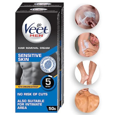 Deals, Discounts & Offers on Health & Personal Care - Veet Hair Removal Cream For Men, Sensitive Skin, 50g Each (Pack of 2)