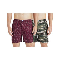 Deals, Discounts & Offers on Men - Amazon Brand - Symbol Men's Cotton Regular Boxer Shorts (Pack of 2) Size: M