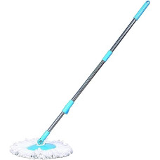 Deals, Discounts & Offers on Home Improvement - Cello Swiperr Spin Mop Stick Rod Only Without Bucket with 1 Microfiber Refill | Standing Magic Pocha with Easy Grip Handle for Floor Cleaning Supplies Product