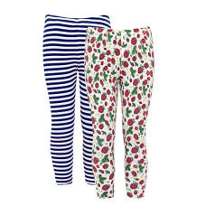 Deals, Discounts & Offers on  - [Size 2 Years-4 Years] Naughty Ninos Girls Cotton Girls Pack of 2 Printed Ankle-Length Leggings