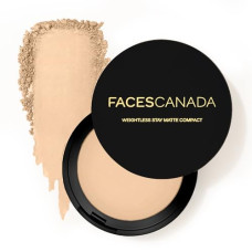 Deals, Discounts & Offers on Beauty Care - FACES CANADA Weightless Stay Matte Finish Compact Powder - Natural, 9 g | Non Oily Matte Look | Evens Out Complexion | Hides Imperfections | Blends Effortlessly | Pressed Powder For All Skin Types