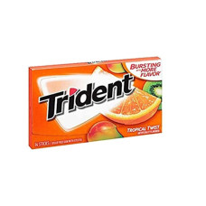 Deals, Discounts & Offers on  - Trident Sugar Free Chewing Gum Tropical Twist Flavor 14 Sticks, 26 G