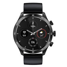 Deals, Discounts & Offers on  - HAMMER Active Bluetooth Calling Smart Watch with IP67 Rating & HD Round Display with SpO2 Monitoring, Breathing Mode, Full Touch Screen & Multiple Watch Faces with Camera & Music Control (Black)