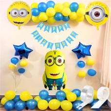 Deals, Discounts & Offers on  - Flyloons Minion Theme birthday decorations Kit