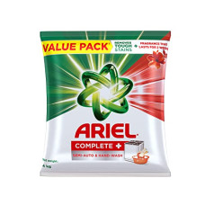 Deals and Offers on - Ariel Complete + Semi Auto and Hand Wash Detergent Washing Powder, 4Kg Value Pack Deals, Discounts & Offers on - Ariel Complete + Semi Auto and Hand Wash Detergent Washing Powder, 4Kg Value Pack