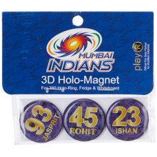 Deals and Offers on - playR X Mumbai Indians Magnet (Pack of 3) Blue Deals, Discounts & Offers on - playR X Mumbai Indians Magnet (Pack of 3) Blue