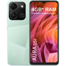 Deals, Discounts & Offers on Mobiles - [For Bank of Baroda Credit Card ] itel Aura 05i|Leather Finish|4000 Mah Battery|Type C Charging Support (Meadow Green, 32 GB)(2 GB RAM)