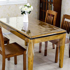 Deals and Offers on - Cortina Polyvinyl Chloride Durable Plain Transparent Waterproof Dustproof Rectangular 4 Seater Dining Table Cover (Pack of 1, 40 x 60 Inches) Deals, Discounts & Offers on - Cortina Polyvinyl Chloride Durable Plain Transparent Waterproof Dustproof Rectangular 4 Seater Dining Table Cover (Pack of 1, 40 x 60 Inches)