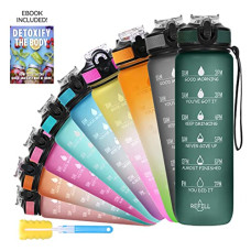 Deals and Offers on - SOLARA Unbreakable Water Bottle 1 Litre with Motivational Time Marker, Leakproof Durable BPA-Free Non-Toxic Water bottle for office,Water bottle Deals, Discounts & Offers on - SOLARA Unbreakable Water Bottle 1 Litre with Motivational Time Marker, Leakproof Durable BPA-Free Non-Toxic Water bottle for office,Water bottle