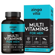 Deals, Discounts & Offers on  - Zingavita Multivitamin for Men | With 47 Vitamins, Omega 3 & Essential Blends