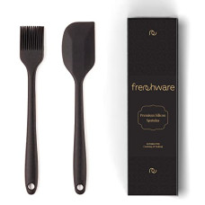 Deals and Offers on - Frenchware Oil Brush For Cooking & Non-Stick Silicone Spatula (Set of 2) Baking & Mixing - Seamless Design, Heat-Resistant -40C to 230C, Food-Grade & BPA-Free, Dishwasher Safe (Black) Deals, Discounts & Offers on - Frenchware Oil Brush For Cooking & Non-Stick Silicone Spatula (Set of 2) Baking & Mixing - Seamless Design, Heat-Resistant -40C to 230C, Food-Grade & BPA-Free, Dishwasher Safe (Black)