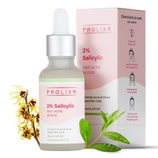 Deals, Discounts & Offers on Beauty Care - Prolixr 2% Salicylic Acid Face Serum | Serum for Acne, Blackheads, and Pore Refinement | Face Serum for Men & Women | Targets Acne Marks, Oil Control & Open Pores - Suitable