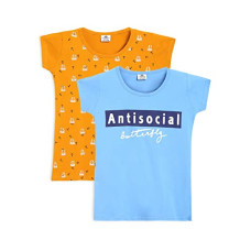 Deals and Offers on - HOMEGROWN Girls Cotton Blend Combo Tops Deals, Discounts & Offers on - HOMEGROWN Girls Cotton Blend Combo Tops