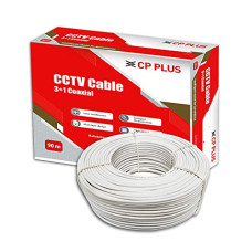 Deals and Offers on - CP PLUS 3+1 Coaxial Pure Copper CCTV Camera Cable (90 Meter) White Deals, Discounts & Offers on - CP PLUS 3+1 Coaxial Pure Copper CCTV Camera Cable (90 Meter) White