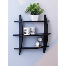 Deals, Discounts & Offers on Furniture - Home Sparkle Others 3 Tier Rack (50 cm X 11.5 cm X 50 cm, Black)